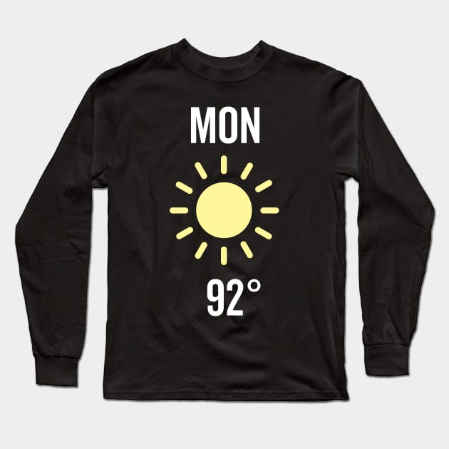 Monday Weather Costume Long Sleeve T-Shirt by DetourShirts